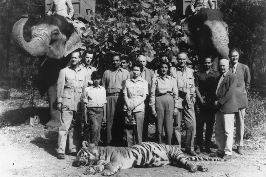 Trophy hunting in the old days when royals like prince Philip were still proudly posing - photo credits unknown